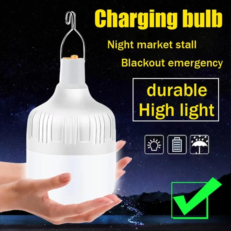 Description Picture 3 of itemOutdoor USB Rechargeable LED Lamp Bulbs 30W 60W 100W Emergency Light Hook Up Camping Fishing Portable Lantern Night Lights