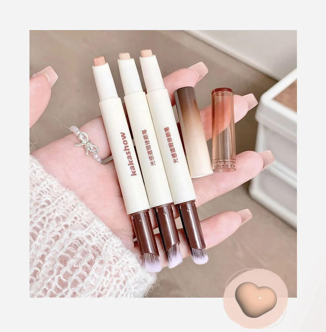 Description Picture 2 of itemFace Concealer Pen Long Lasting Cover Dark Circles Corrector Contour Concealers Stick High Gloss Brighten Face Cosmetic Makeup