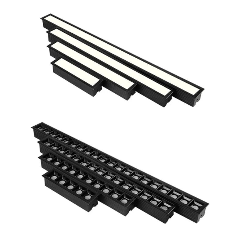 Description Picture 6 of itemnew LED line Downlight Recessed Rectangle Grille Ceiling Lamp 10W 20W 30W AC85~265V LED Spot Light For Home Shop Decor Living