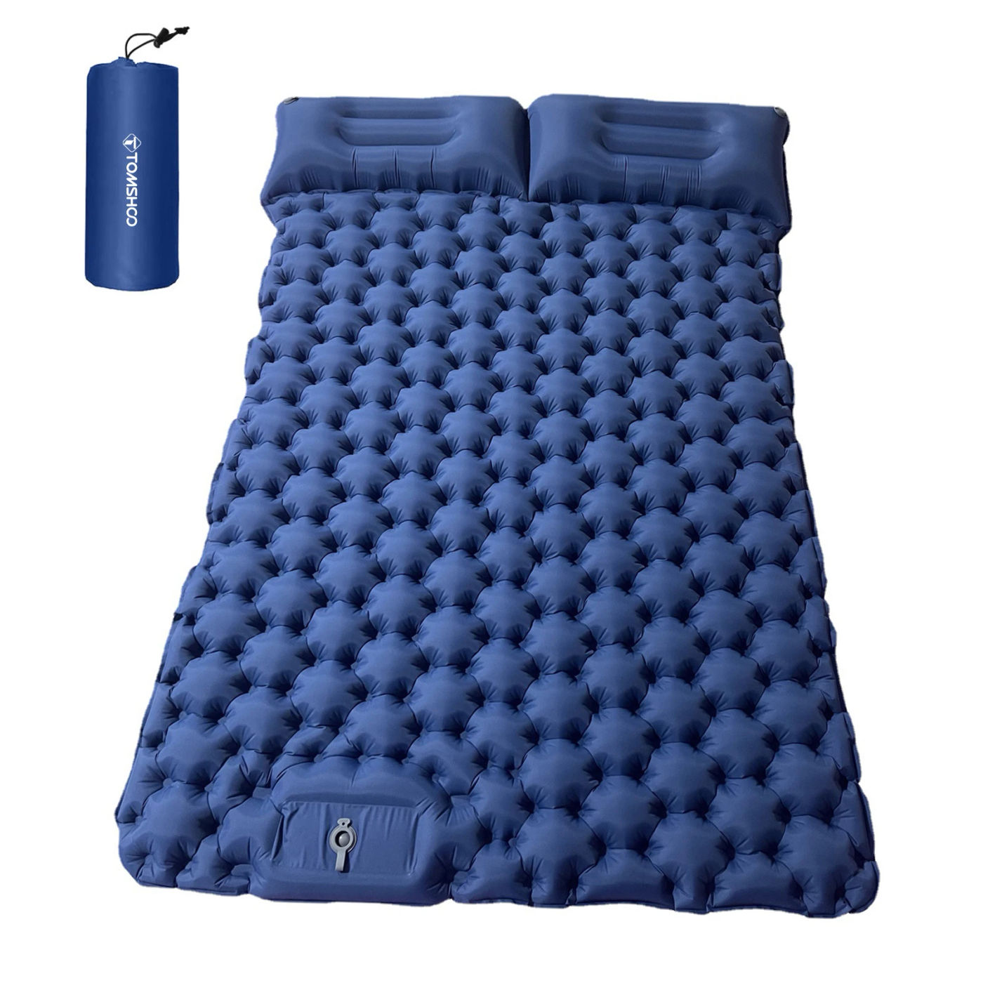Description Picture 5 of itemTomshoo Double Inflatable Mattress Single Camping Mat with Air Pillow Portable Air Mattress Waterproof Backpacking Sleeping Pad