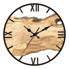 New Transparent Acrylic Wood Grain Wall Clock High Quality Luxury Wall Decoration Clocks for Living Room Bedroom Office Home
