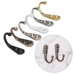 5PCS Room Organizer Single Prong Classical Hat Hanger Hooks Hangers Bronze Wall Hook