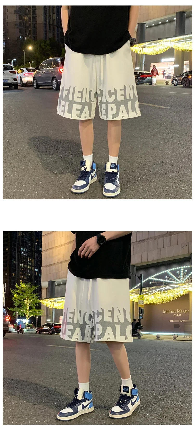 Description Picture 5 of item2024 Summer Men's Shorts Korean Fashion Embroidery Shorts Streetwear Harajuku Letter Sports Shorts Casual Men's Clothing Short