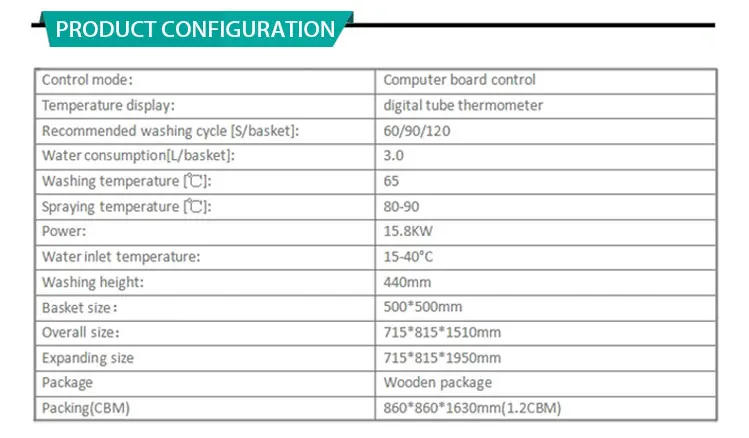 Description Picture 3 of itemRUITAI oem luxury commercial automatic dish washer dishwasher uncover Dishwasher For Hotel