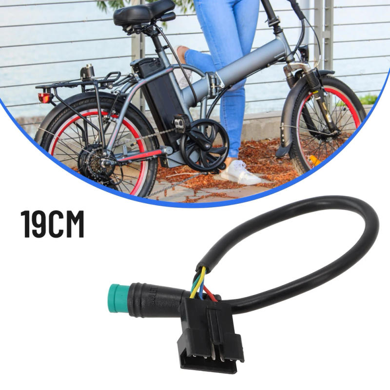 Description Picture 5 of itemElectric Bicycle Adapter Cable 19cm Long 1Pcs Black Electric Bicycle Instrument For KT Display Waterproof To SM