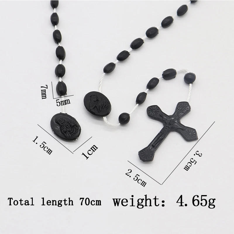 Description Picture 6 of itemLuminous Catholic Christ Jesus Cross Plastic Rosary Crucifix Necklace Religious Church Decoration Wall Crosses Souvenirs Gifts