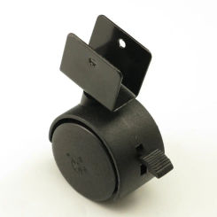 New with Brake Swivel Casters Plastic Replacement Wheel Caster 40mm Furniture Hardware Roller Wheels Office Chair Sofa
