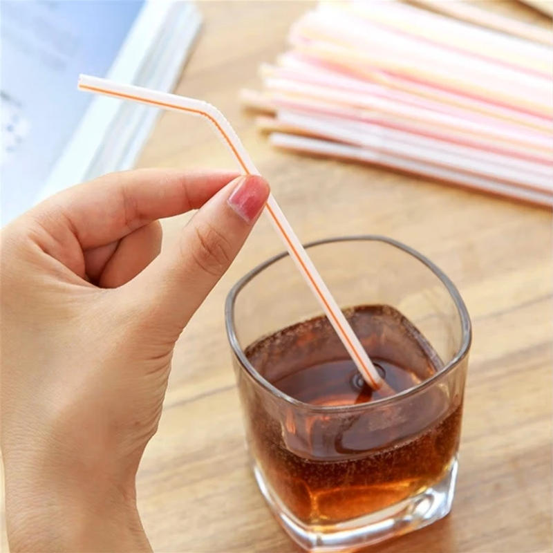 Description Picture 3 of item50-1000Pcs Multicolor Straw Drinking Kunststof Straws for Wedding Party Supplies Beverage Kitchen Cocktail Drinking Straws