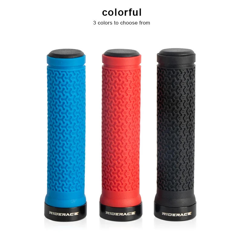 Description Picture 3 of itemRIDERACE Bicycle Handle Bar Grips MTB Mountain Bike Single-sided Locking Handlebar Cover Rubber Non-slip Cycling Accessories