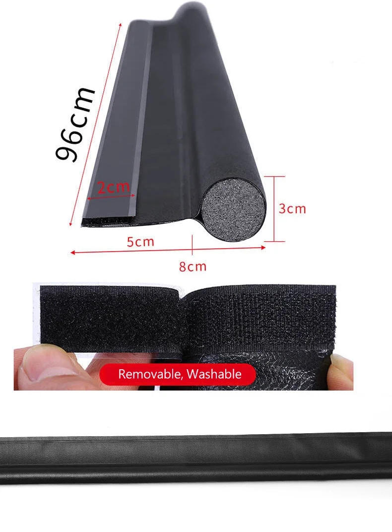 Description Picture 5 of itemDoor Bottoom Draft Stopper Weather Stripping Door Sweep Under Door Draft Blocker Insulator Weatherstrip House Acoustic Foam