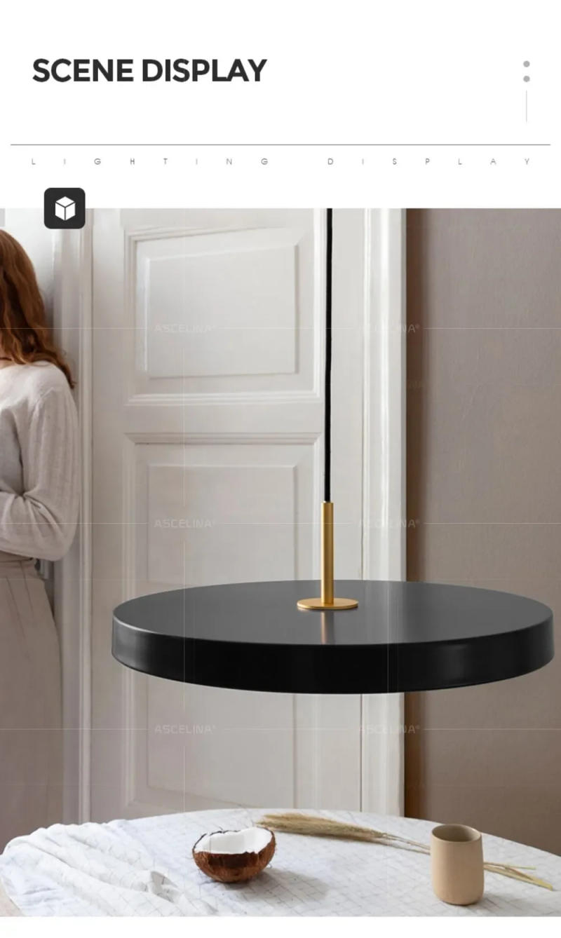 Description Picture 5 of itemModern Minimalism Pendant Lights Simplicity Luster Hanging Fixtures Bedroom Bedside Parlor Study Restaurant Bar Decor Luminaires