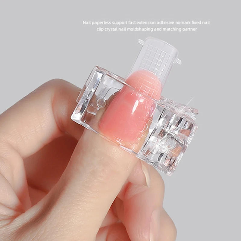 Description Picture 3 of itemTransparent Acrylic Nail Clip 5/10PCS Quickily Building Tips Clips Finger Nail Gel Polish Extension UV Lamps Manicure Art Tools