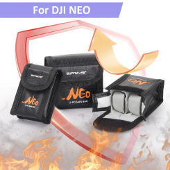 Sunnylife Battery Explosion-proof Bag For DJI Neo Heat-resistant Re-radiation Carrying Case For DJI Neo Handle Drone Accessories