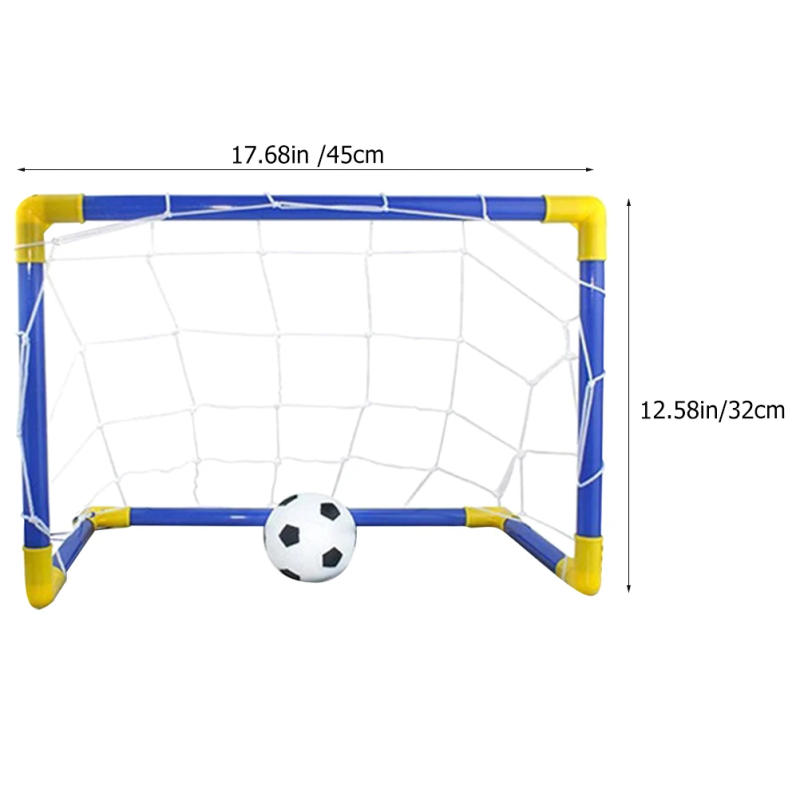 Description Picture 6 of item1PC Indoor Mini Folding Soccer Goal Net Plastic Football Post Frame Set Inflatable Kids Sport Toys For Indoor Outdoor Team Games