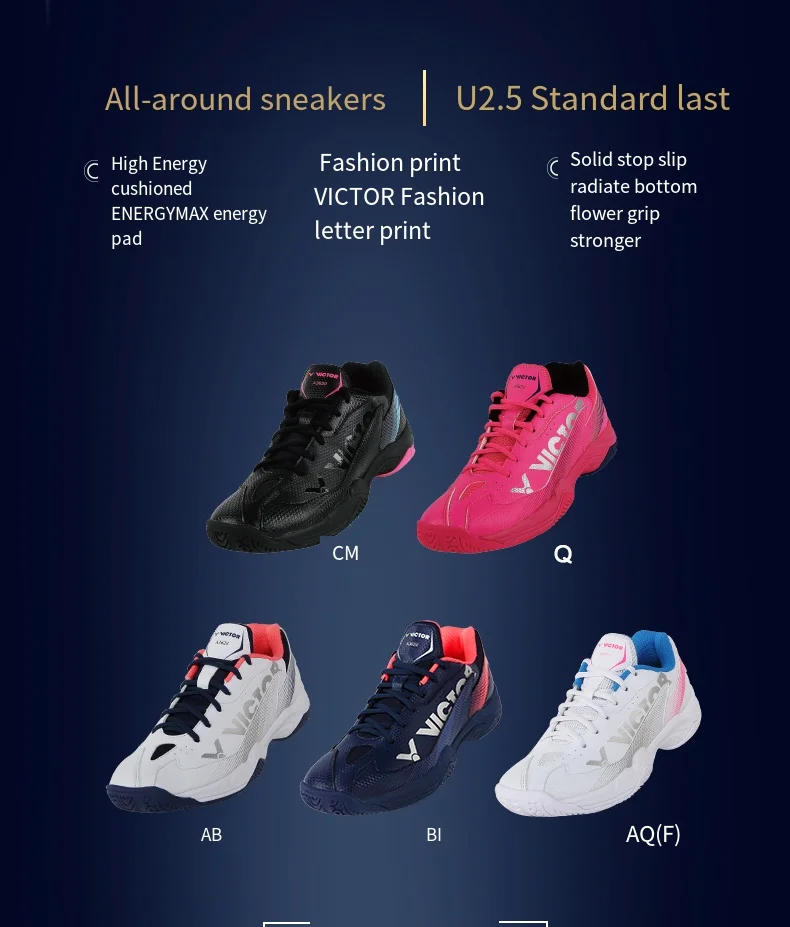 Description Picture 3 of itemVictor Badminton Shoes men women cushion Non-slip Sport Sneakers boots tennis tenis para hombre A362