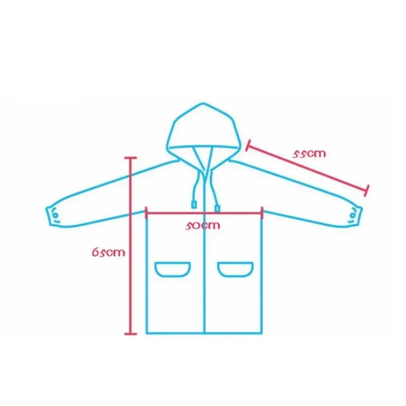 Description Picture 6 of item1PCS Children's cartoon raincoat Korean children's rain gear Cute baby poncho household goods playground Lovely and durable