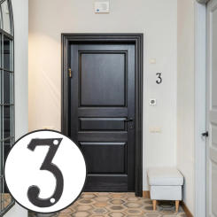 Cast Iron Numerals Metal Mailbox Numbers for House Address outside Versatile Home Modern Post Door