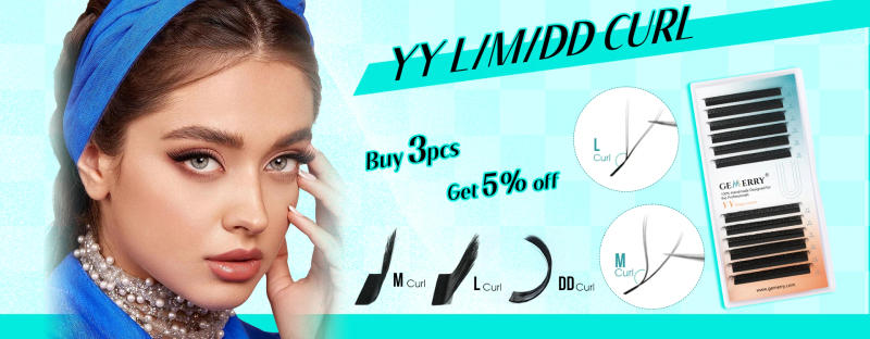 Description Picture 3 of itemGemerry YY Shaped Eyelash Extension Automatic Flowering W Shape Bloom 3D 4D 5D 6D 8D Premade Fans Eyelash Makeup Volume Lashes