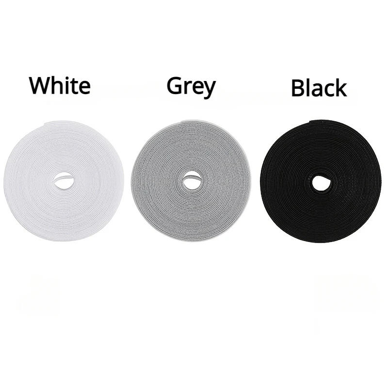 Description Picture 4 of item1 Roll Reusable Fastening Tape Cable Ties, Multi-Purpose Cord Organizer, Computer And TV Wire Storage, Data Cable Management Tie