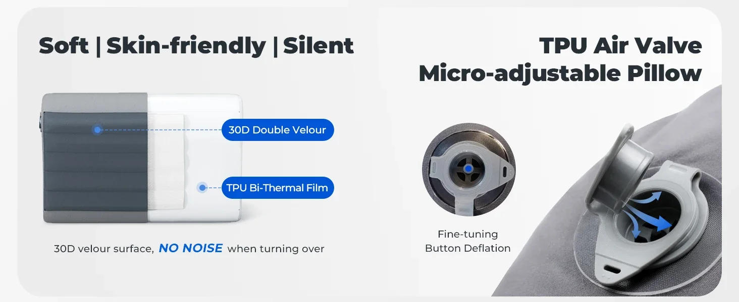 Description Picture 5 of itemFLEXTAIL ZERO PILLOW SE Outdoor Portable Inflatable Pillow Sleeping Bag Nap Pillows Lightweight Travel Camping Inflatable Pillow