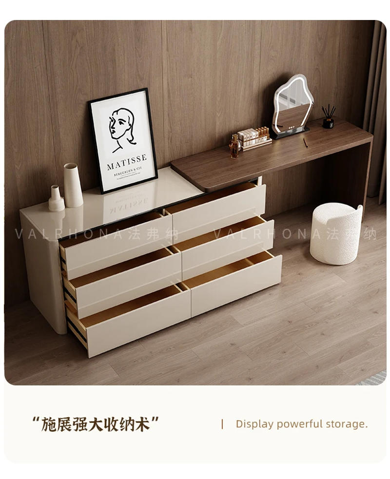 Description Picture 4 of itemMakeup Storage Cabinet Make Mirror Up Vanity Dressing Table Cosmetics Box Bedroom Comoda Pra Quarto Garden Furniture Sets