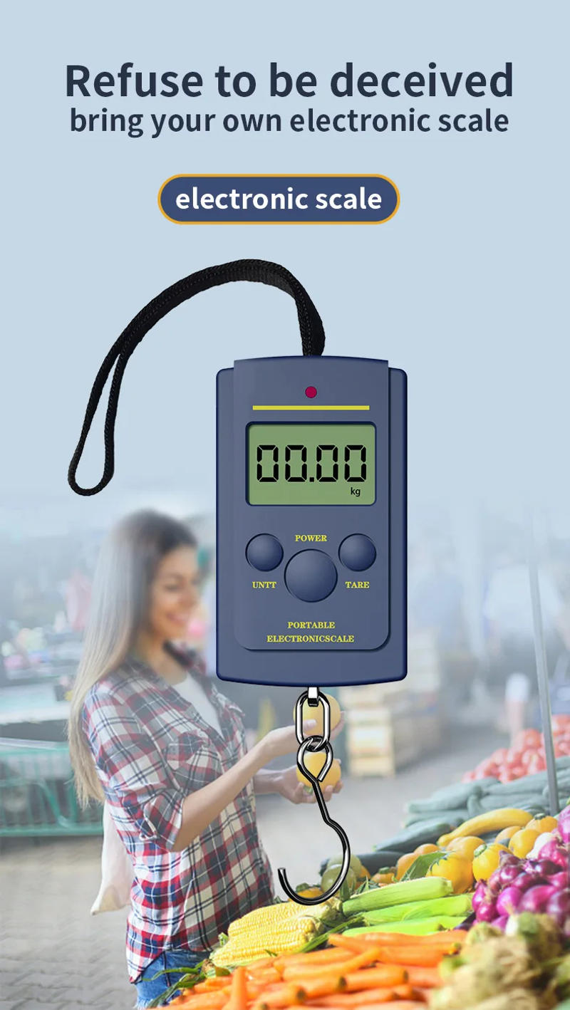 Description Picture 4 of item40kg x 10g Mini Digital Scale for Fishing Luggage Travel Weighting Steelyard Hanging Electronic Hook Scale, Kitchen Weight Tool