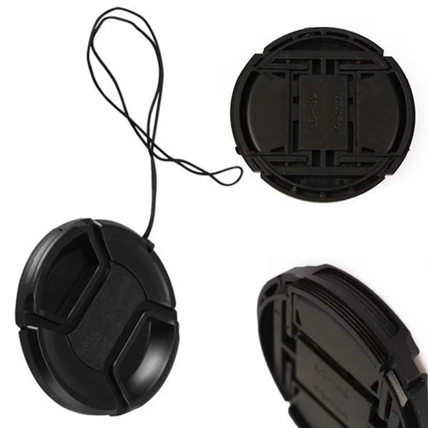 Description Picture 3 of item49mm 52mm 55mm 58mm 62mm 67mm 72mm 77mm 82mm Camera Lens Cap Cover For Canon Nikon Sony Olypums Fuji Samsung