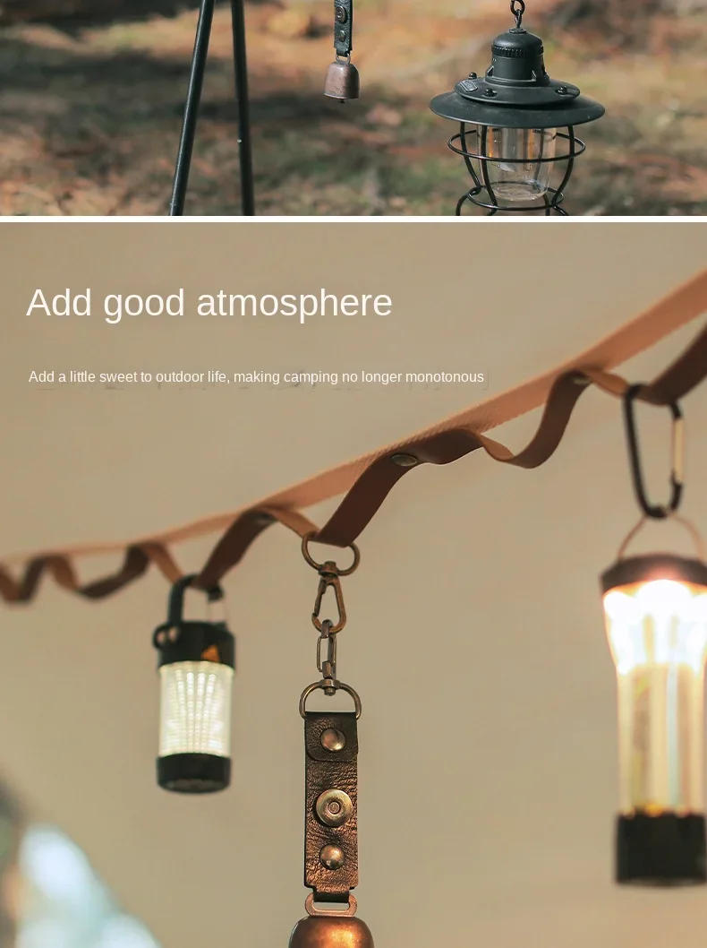 Description Picture 5 of itemCamping Bell For Hiking Loud Outdoor Safety Bear Bell For Hikers Helps To Prevent Startling Wild Animals Hiking Survival Tools