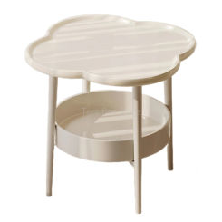 Bedside Table Cream Style Small Coffee Tables Modern and Simple Sofa Side Cabinet Table Living Room Corner Table Storage Rack