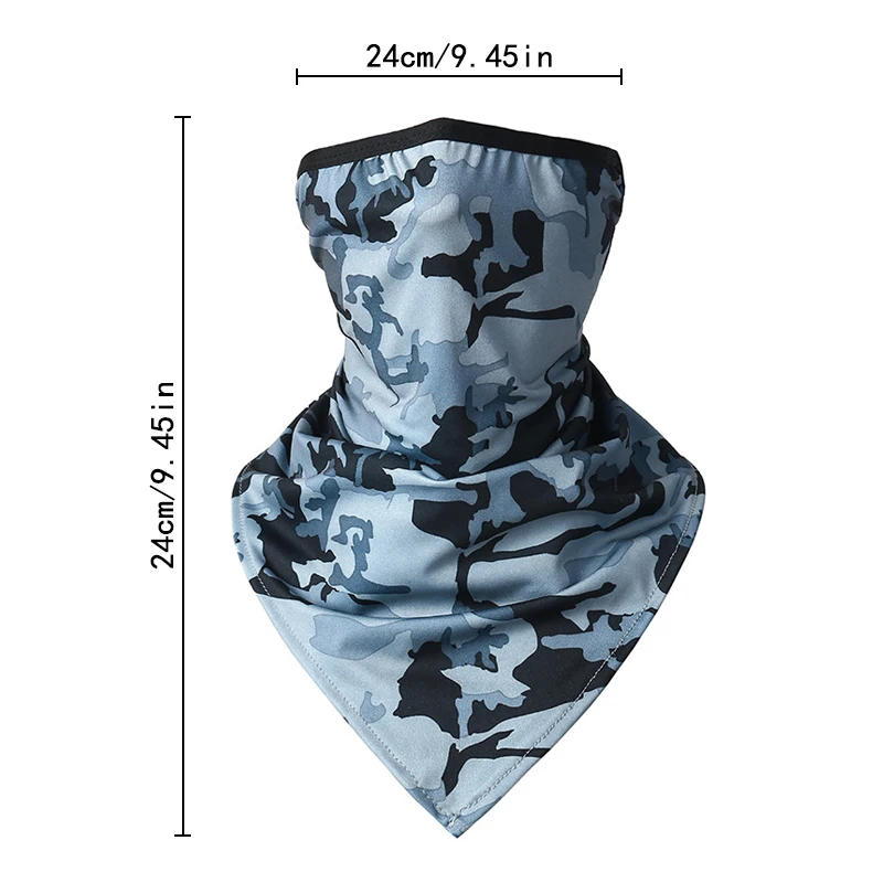 Description Picture 3 of itemSummer Breathable Mesh Face Cover Hunting Cycling Bandana Sport Half Mask Neck Tube Running Hiking Skiing Triangle Warmer Scarf
