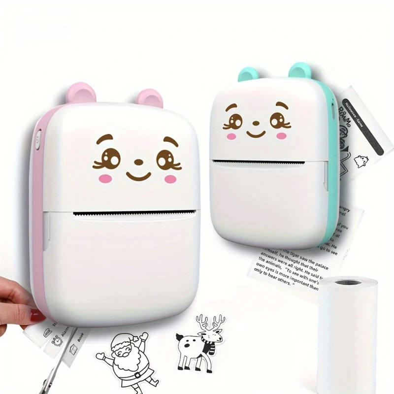 Description Picture 2 of itemMini Printer For IPhone And Android, Wireless Mini Photo Printer Label Printer, Portable BT Mini Thermal Printer For Printing La