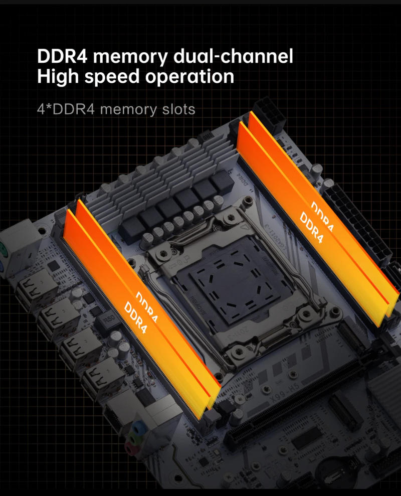 Description Picture 6 of itemQIYIDA X99 Motherboard kit set LGA 2011-3 Xeon E5 2640 V4 CPU DDR4 16GB PC4 REG ECC Memory NVME M.2 PCI16x3.0 M-ATX
