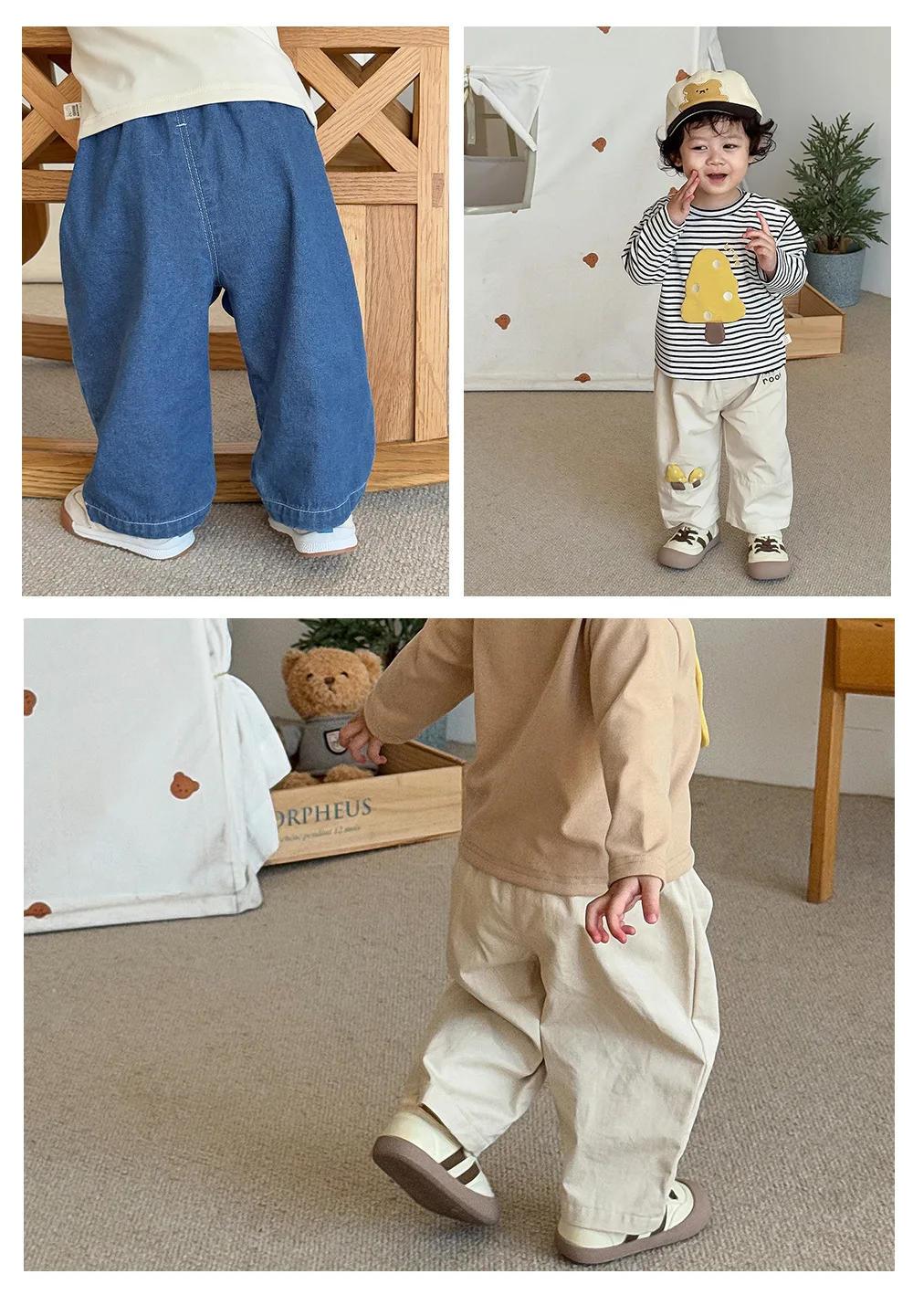 Description Picture 6 of itemBaby Fashion Jeans 2025 New Autumn Boys' Three Dimensional Embroidered Casual Pants Children's Western Style Woven Pants