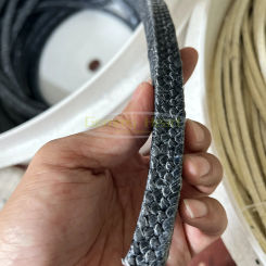 Packing sealing rope high temperature resistant carbon packing tetrafluoroethylene mixed packing ring 10*10 customized
