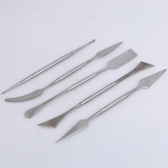 5pcs Stainless steel clay sculpture knife Sculpture tools for modeling ceramic craft double headed Pottery & Ceramics Clay Tool