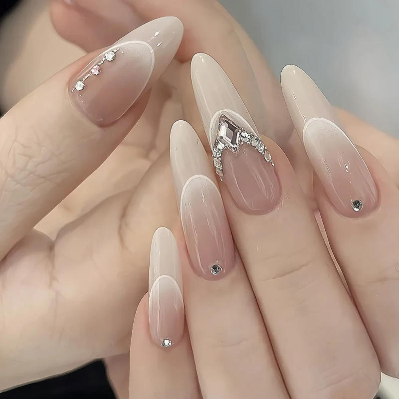 Description Picture 5 of item14pcs French Gradient Nail Art Stickers Set 5D White/Black Wave Line Ink Blossoms Water Transfer Slider Decals Nail Stencil Tool