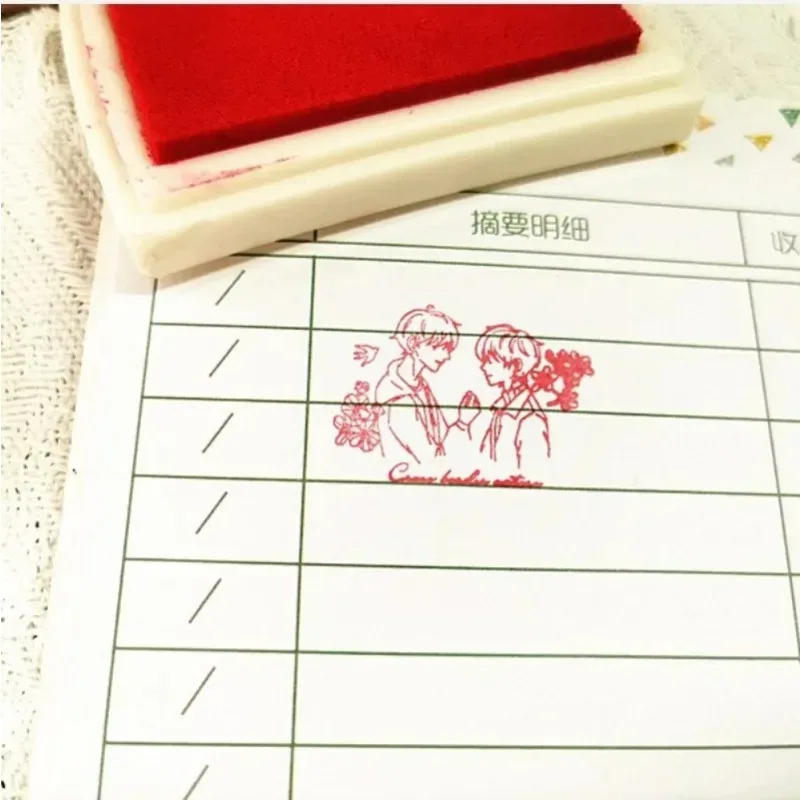 Description Picture 6 of item10 Colors Inkpad Handmade DIY Craft Oil Based Ink Pad Rubber Stamps Fabric Wood Paper Scrapbooking pad Finger Paint Wedding