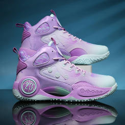 Men Basketball Shoes Durable Cushioning Lightweight Supportive Slip-resistant Sneakers Boys Outdoor Training Sports Shoes Women