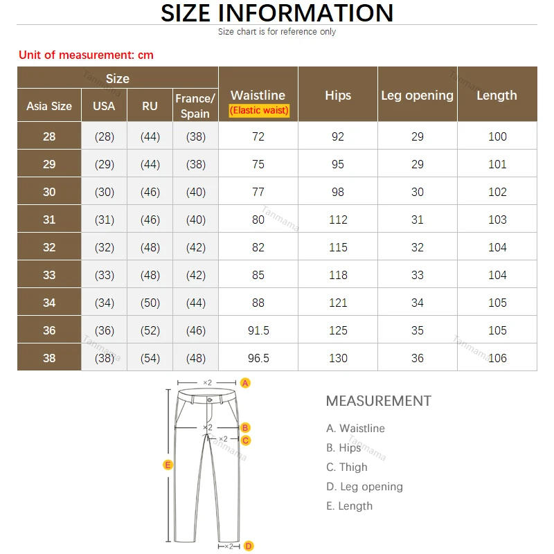 Description Picture 2 of item2024 Summer Thin Lyocell Casual Pants Men's Fashion Elastic Waist Soft Cozy Slim Straight Business Pants Black Gray Coffee