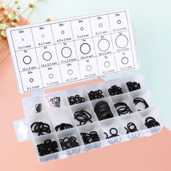 225pcs Rubber O Ring Assortment Kits 18 Sizes Washer Gasket Assortment Set Universal Professional for Car Auto Vehicle Repair