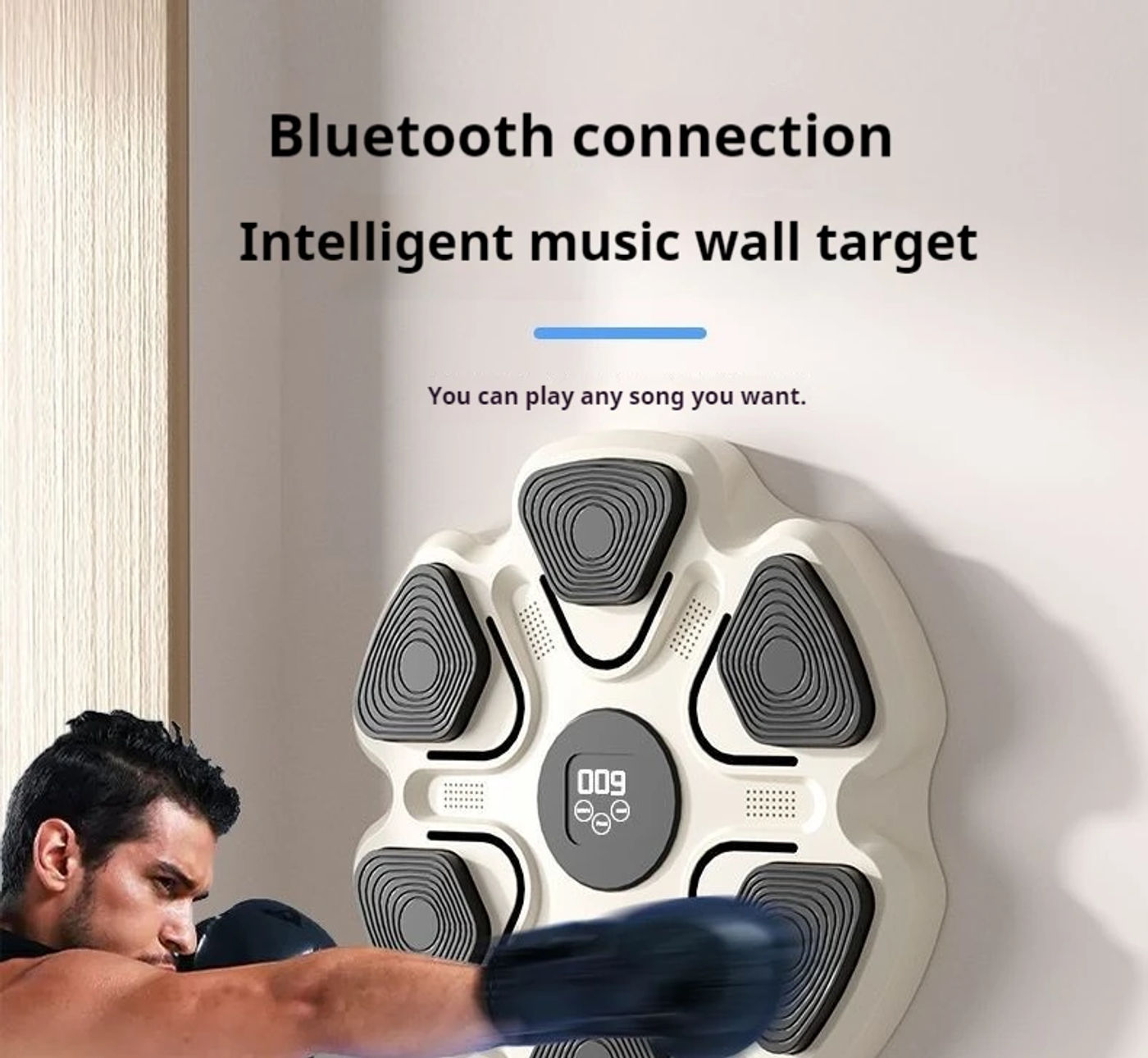 Description Picture 2 of itemIntelligent Bluetooth music boxing wall target fitness exercise training equipment, children's and adult boxing machines
