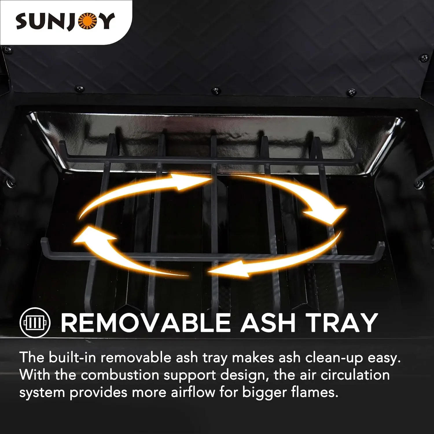 Description Picture 4 of itemOutdoor Fireplace Stone Look Tile Patio Wood Burning Steel Fireplace with Chimney Spark Screen Fire Poker Rain Cover