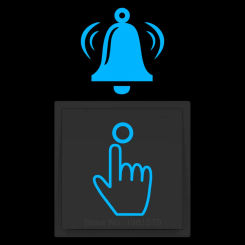 Ring the Bell Vinyl Switch Sticker Glow in the Dark Funny Cartoon Bell Sign Wall Sticker Bathroom Bedroom Door Decal Home Decor
