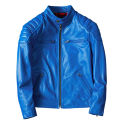 shipping.Popular Free Rider genuine leather jacket.Cool blue slim short cowhide coat.fashion young cloth.wholesales