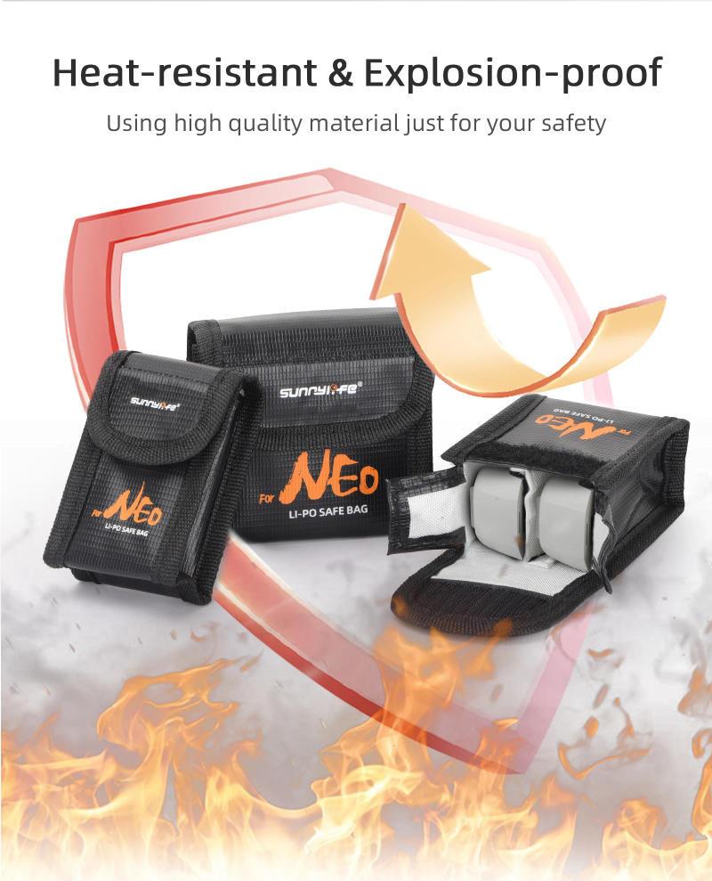 Description Picture 4 of itemBattery Safe Bag for DJI Neo Fireproof Explosion-Proof Portable Guard Case for DJI Neo Drone Battery Storage Bag Accessories
