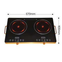 Embedded Desktop Induction Cooker Electric Ceramic Stove Double-Headed Electric Stove Flat Stove Electromagnetic Cooker
