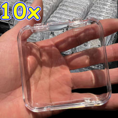 10/1Pcs Plastic Clear Square Storage Box Mini Portable Packaging Boxes For Jewelry Earring Bracelet DIY Nail Art Organizer Case
