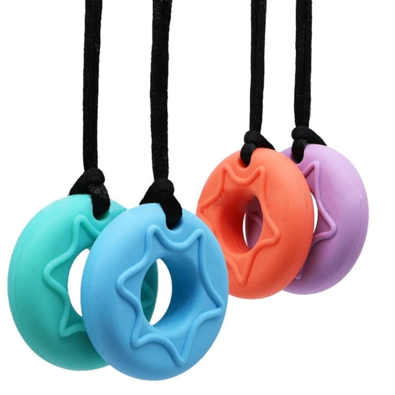 Description Picture 6 of itemBPA Free Silicone Baby Sensory Teether Necklace for Adults Children Autism ADHD Special Needs Teething Toys Newborn Chewing Teet