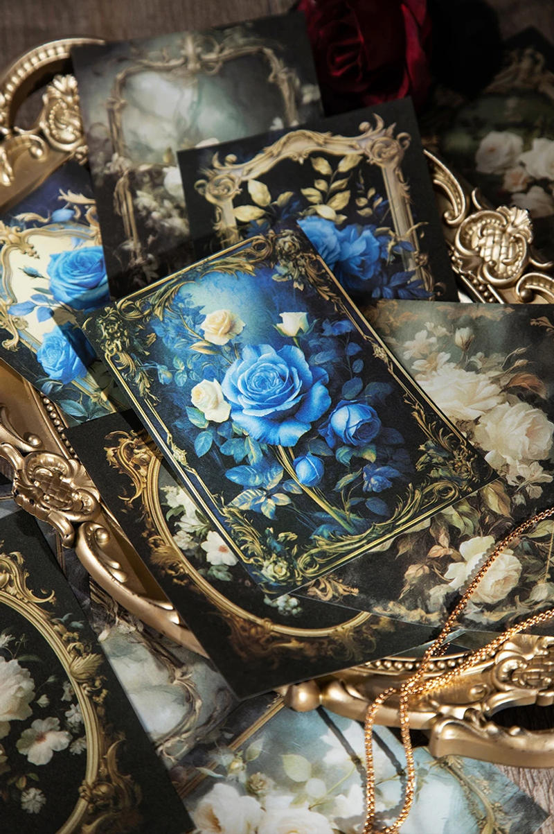 Description Picture 6 of item30 pcs Roses Material paper Set Decor collage material Background paper For DIY Diary Album art marker Scrapbooking supplies