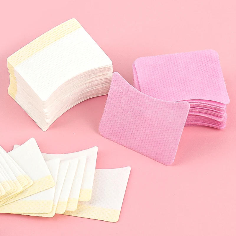 Description Picture 6 of item40pcs Eye Makeup Remover Cotton Pad Disposable Removing Eyelashes Cosmetic Cotton Eyelash Extension Patch Sticker Cleaning Tools